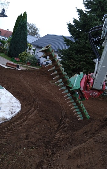 baggerrechen mit martin aufnahme